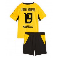 Borussia Dortmund Konstantinos Karetsas #19 Koti Peliasu Lasten 2026-27 Lyhythihainen (+ Lyhyet housut)